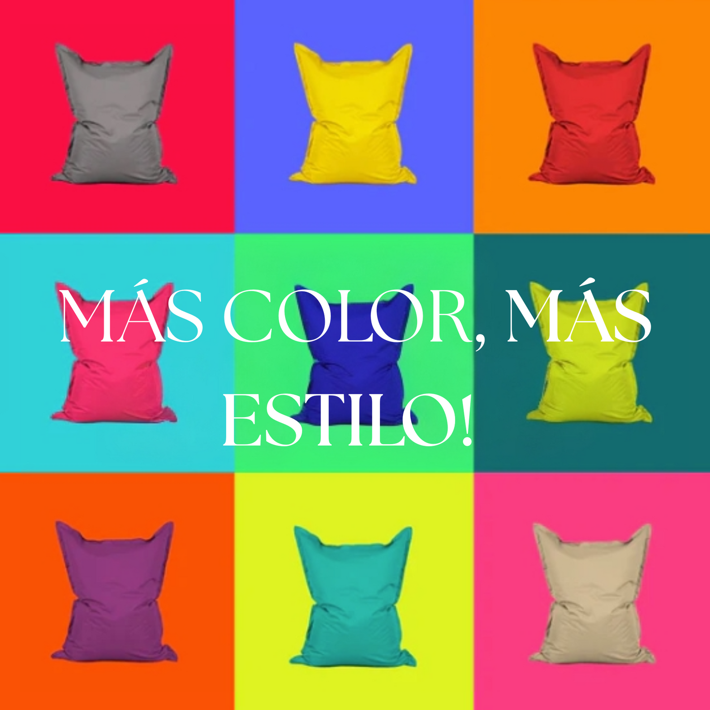 PUFF SILLÓN NARANJO