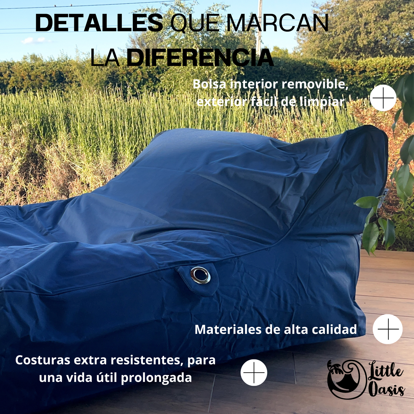 PUFF SILLÓN AZUL NAVY