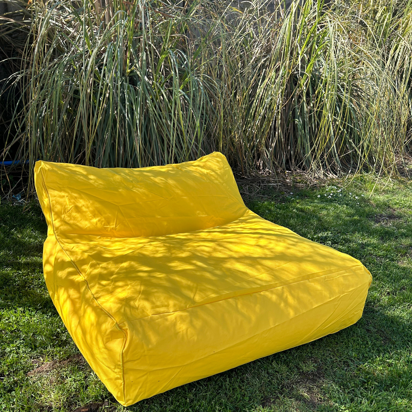 PUFF SILLÓN AMARILLO