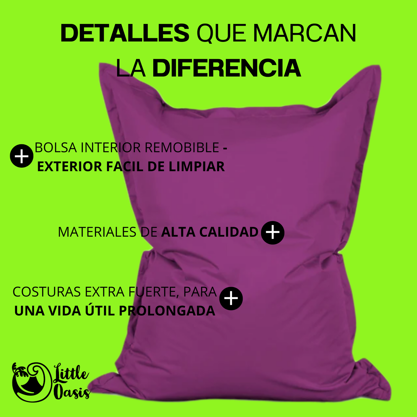PUFF COJÍN XL PURPURA
